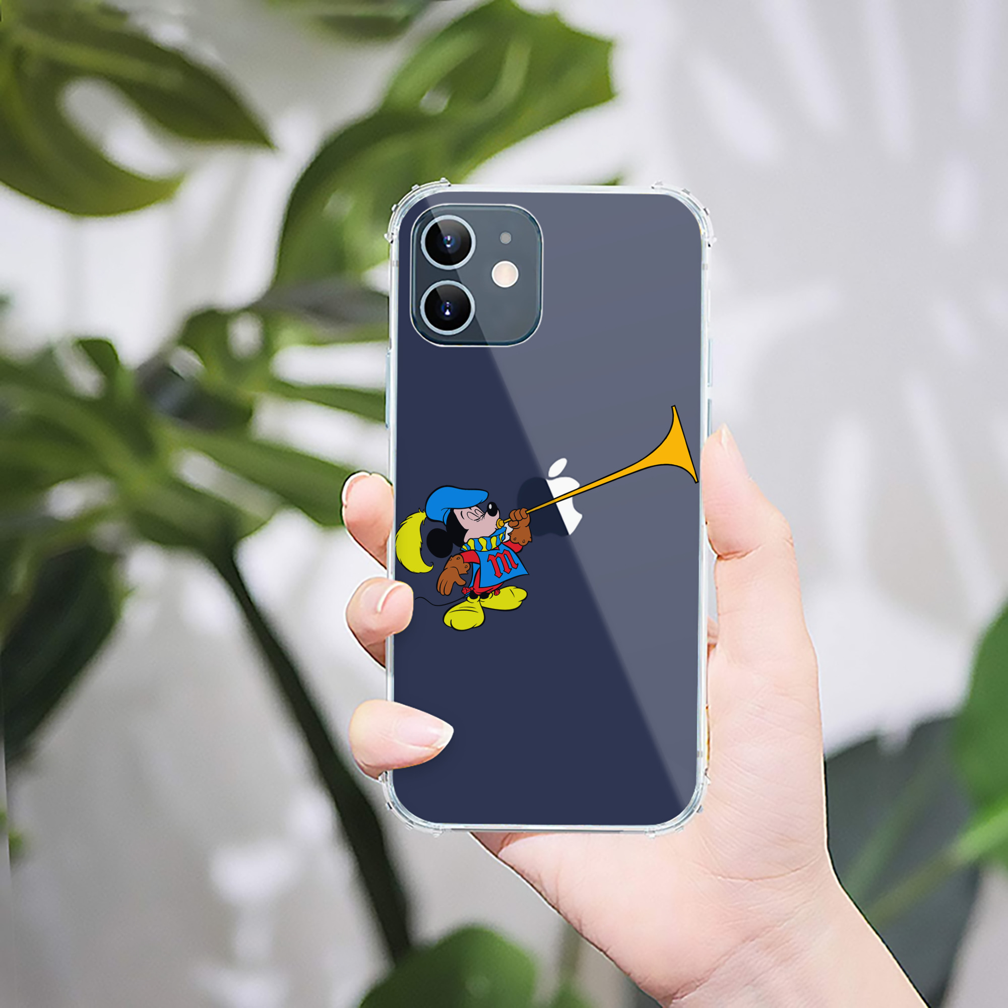（画像用） ミッキーマウス Mickey Mouse 【iPhone 12シリーズ対応】透明スマホケース（クリアソフトケース）